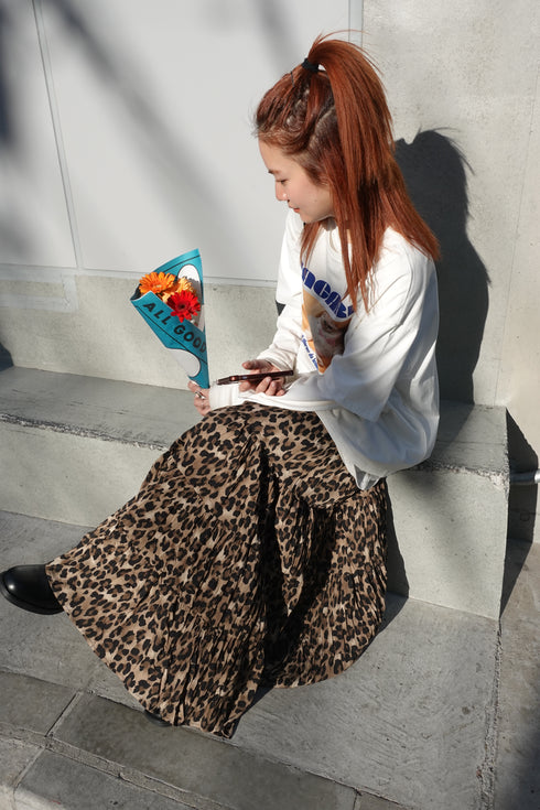 レオパードボリュームスカート